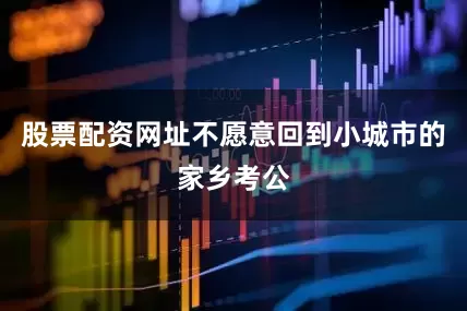 股票配资网址不愿意回到小城市的家乡考公