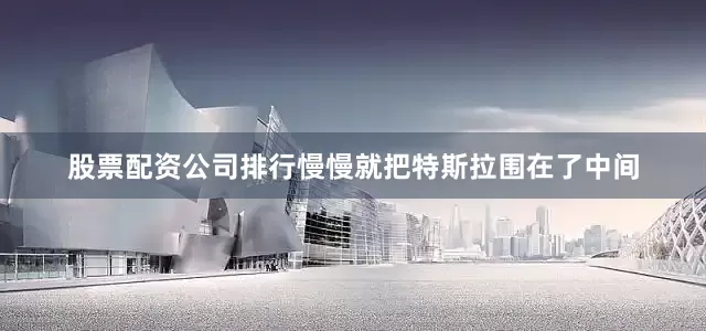 股票配资公司排行慢慢就把特斯拉围在了中间